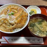 東京庵 - 『かつ丼(味噌汁、漬物付)』