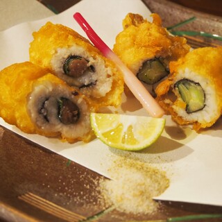 永吉 - 料理写真:ハモのねぎ巻と梅肉巻天