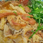 丸亀製麺 - ｢肉うどんセット｣の味付け牛肉(R3.3.5撮影)