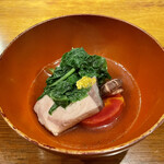 九〇萬 - かつお菜、鰤、金時人参、どんこ椎茸