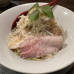 金町製麺 - おつまみ汁なし鶏節そば　600円