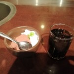 Hodori - デザートは悪魔の生チョコレートプリン。アイスコーヒーはサービスです。