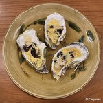 千陽 - 牡蠣と鮑の卵とじ