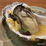 千陽 - 牡蠣と鮑の卵とじ