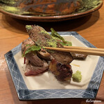 千陽 - 短角牛の陶板焼と短角牛の稀少なレバー焼