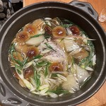 千陽 - 真鯛と天然の滑子茸の煮物椀