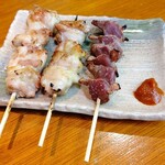 鯉幟 - モモ2本と砂肝（弾力あるモモは旨い）