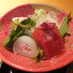 四季匠 鎌 - ランチ　和定食　１１００円　サラダ　【　２０１３年５月　】