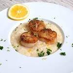 Domestic scallop cream risotto