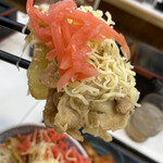 吉野家 - チーズ豚丼リフトwith紅生姜