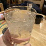 うどん居酒屋 江戸堀 - 宝山の水割りを飲む