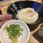 うどん居酒屋 江戸堀 - ネギと生姜もあるよ
