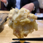 うどん居酒屋 江戸堀 - サクサクの衣にジューシーな鶏肉