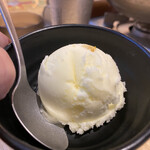 うどん居酒屋 江戸堀 - ゆずシャーベットがで締めたよ