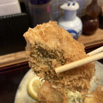 定食 美松 - 鰺フライ