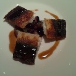 レ セゾン - 浜名湖の鰻、胡瓜と赤玉葱のソテ