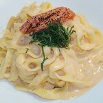 Pasta Dining ROTO - パスタ、炙り明太子クリームソース、タリアテッレ