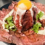 77食堂 - ローストビーフ丼