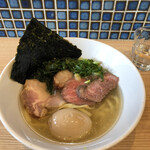 ほっこり中華そば もつけ - 鮮魚4種の塩ラーメン、味玉