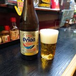 一初 - 瓶ビールはオリオンの中瓶 202212