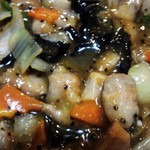 台湾家庭料理 福味香 - 鶏肉の黒コショウ炒めアップです