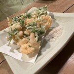 とく山 - かき揚げ