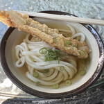 讃岐うどん がもう - ひやかけにちくわ天です