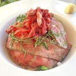 焼肉おしわら 本店 - ローストビーフユッケ丼ランチ 