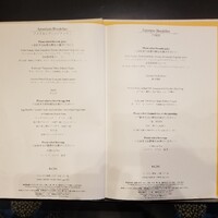 ラ・メール ザ クラシック - 朝食のメニュー。和食と洋食 共に同じレストラン内で頂く。