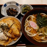 Ishidu Shiyoku Dou - カツ丼セット かけうどん