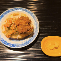 富小路 やま岸 - 炙り香箱蟹寿司