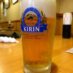 Kiraku ya - 生ビール（中）500円