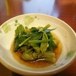 そば割烹 風庵 - 行者にんにく醤油漬け