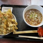 たちばな家 - 天丼おそばセット