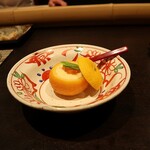 博多 鮨 よこ田 - 柚子釜蒸し