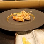 博多 鮨 よこ田 - 車海老（天）