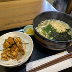 세토우치 그릴 지팡구 - 미역 우동과 장어 덮밥 세트