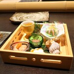 博多 鮨 よこ田 - 前菜5種盛り