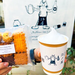 善福寺珈琲 江ノ屋 - 大人気ふわもこカプチーノとお隣アトリエールさんの焼菓子
