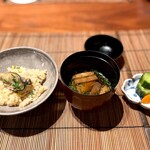 Hiroju - 芋茎の味噌汁・香の物