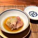 ひろ寿 - 常陸牛 海老芋のべっこう餡