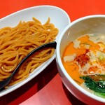 浅草製麺所 - 坦々つけ麺（赤麺）