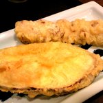 鶴丸製麺　 - さつま芋、ちくわの天ぷら