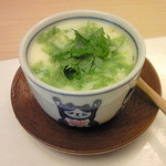 Sushi Osa Uchi - 小鉢はあおさの茶碗蒸し