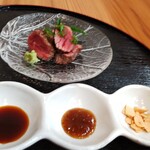 和食 かわぐち - メイン・ステーキ（友人がオーダー）