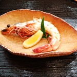 和食 かわぐち - メイン・足赤エビ塩焼き