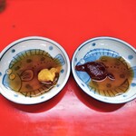 新ちゃん - タレにカラシかコチュジャンを添えるのが新ちゃん流