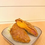 Cheese mille-feuille ham cutlet