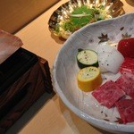 くずし かっぽう 中じま - 岩塩プレートで焼肉