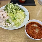 つけ麺 麺龍 - 料理写真:つけ麺 中（1.5玉）鶏ササミ